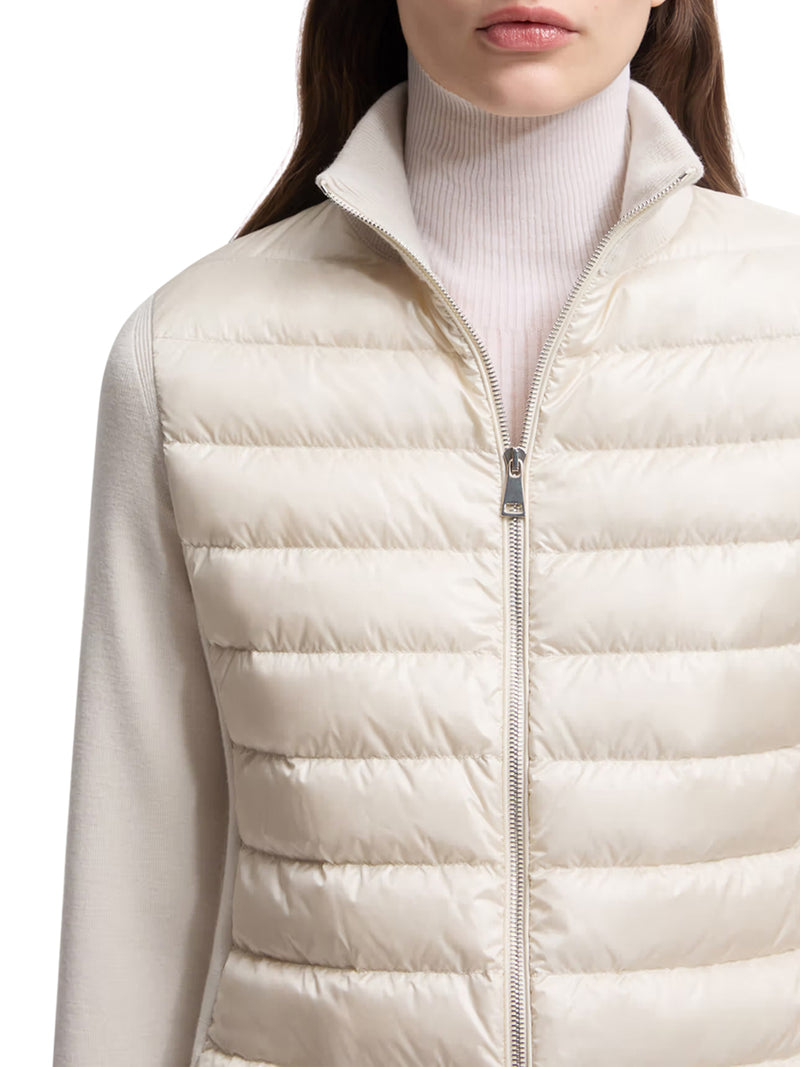 CARDIGAN IMBOTTIRO IN LANA CON ZIP