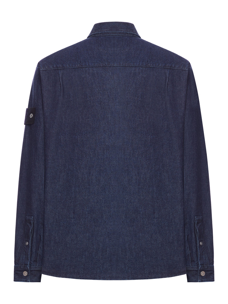 CAMICIA IN DENIM CON TASCHE APPLICATE