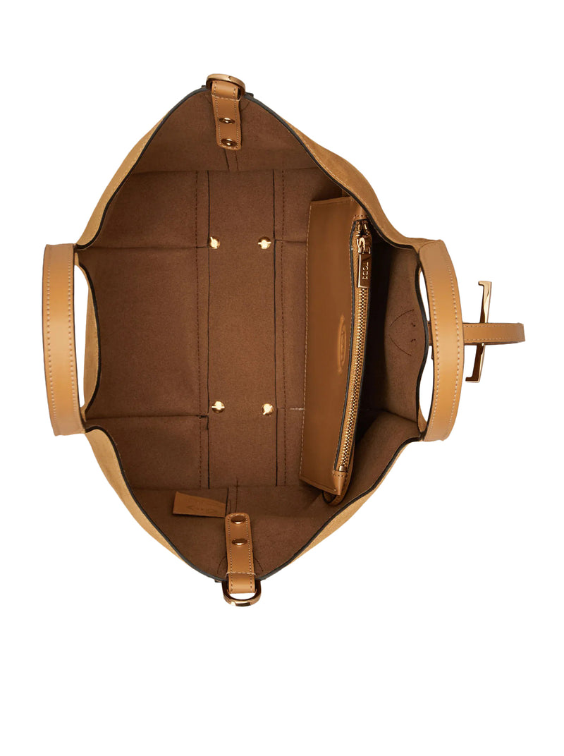 BORSA SHOPPING T TIMELESS IN PELLE SCAMOSCIATA MINI