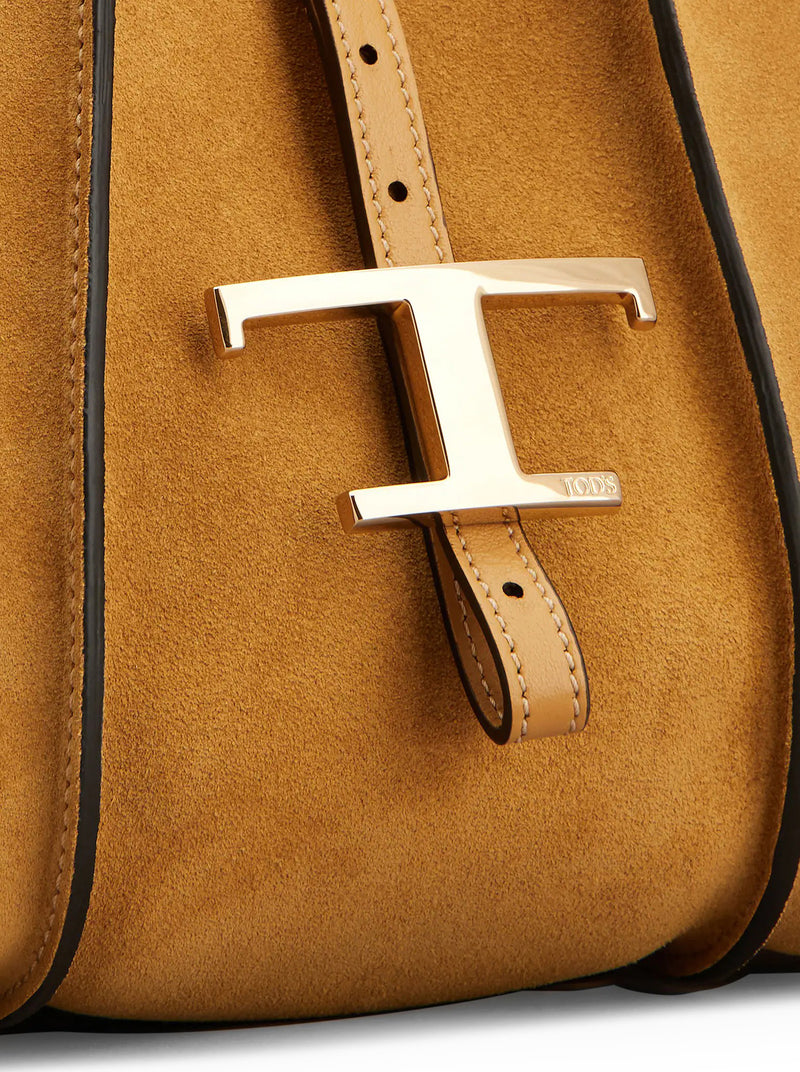 BORSA SHOPPING T TIMELESS IN PELLE SCAMOSCIATA MINI