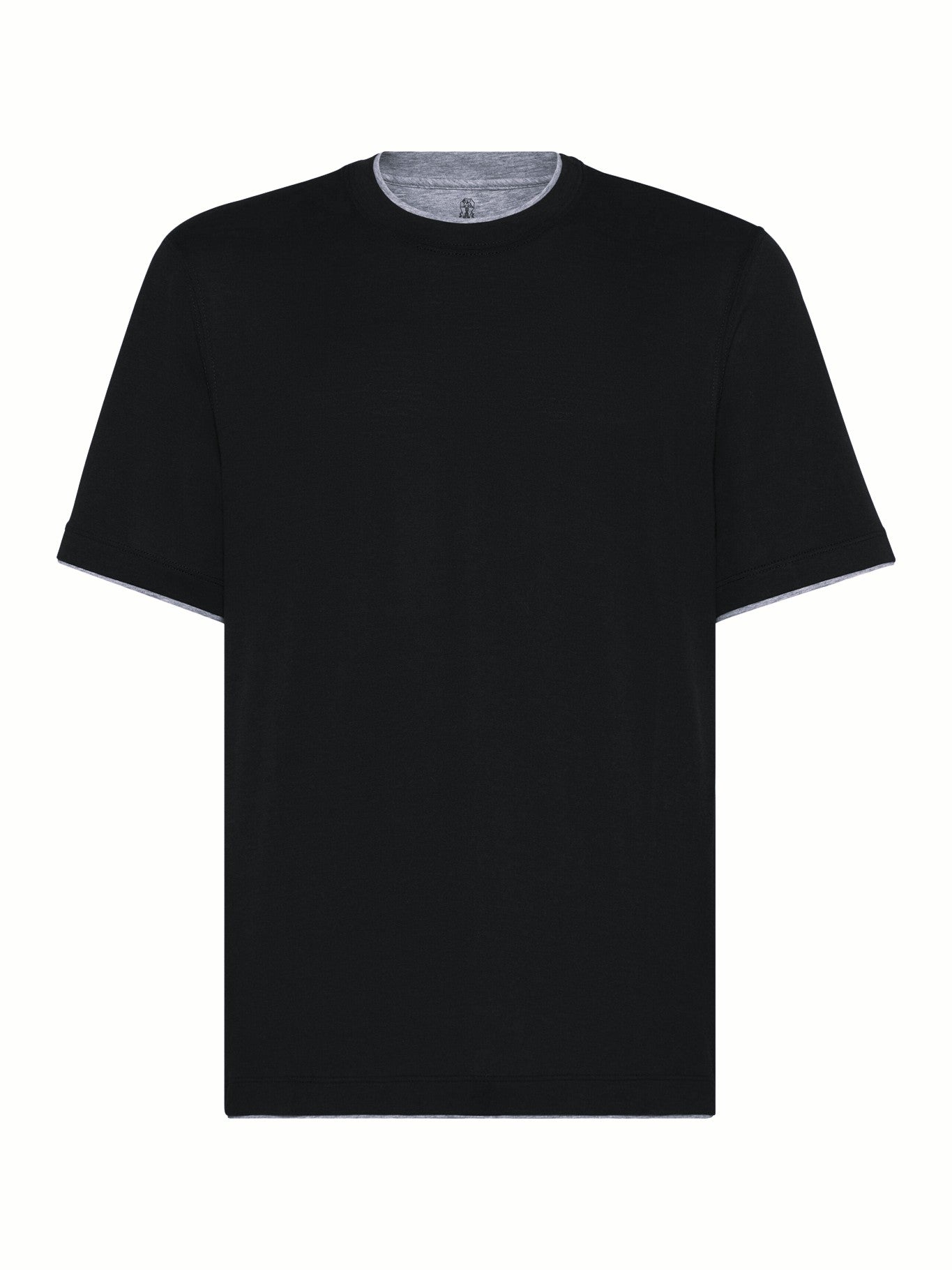 T-SHIRT IN JERSEY CON PROFILI  A CONTRASTO