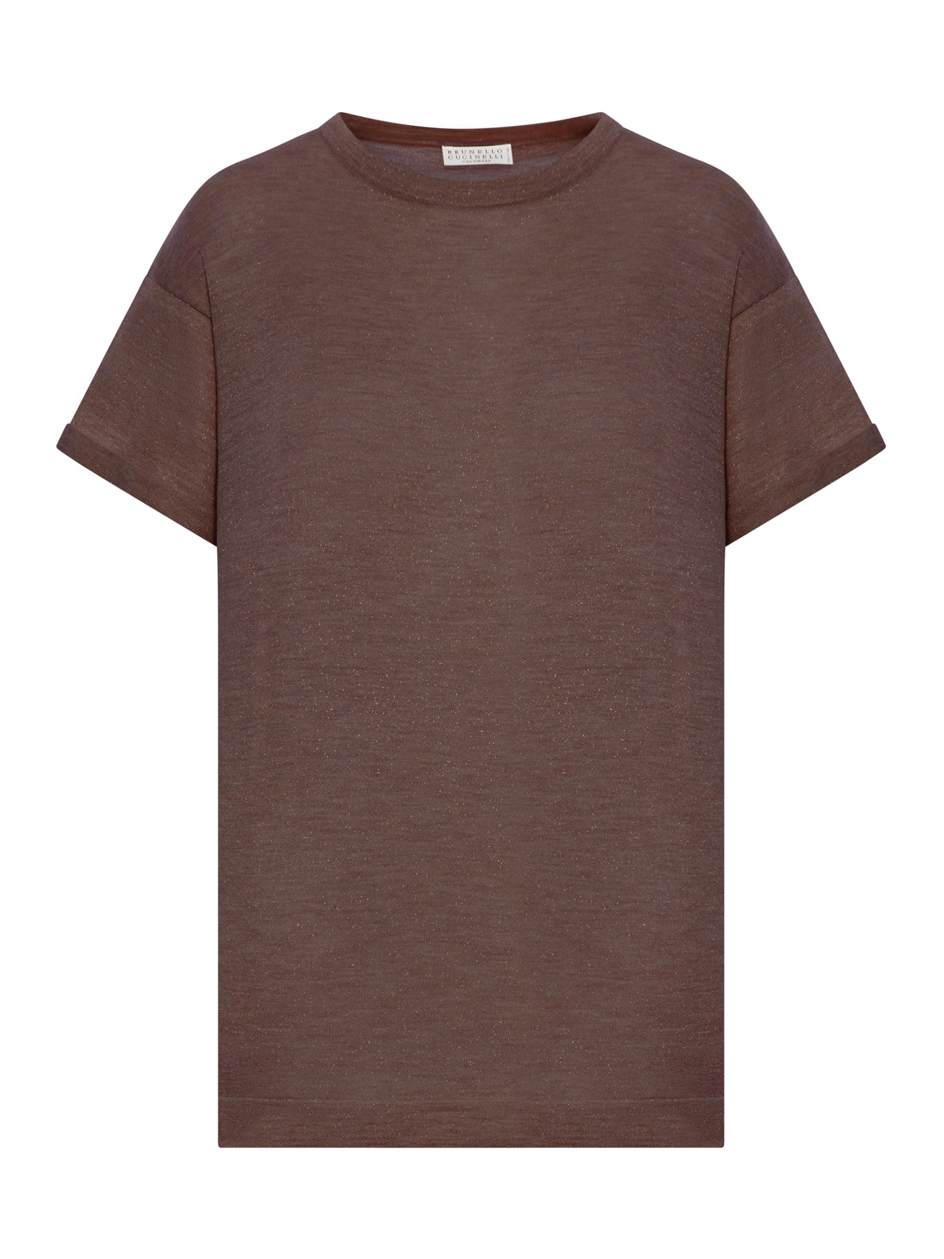 MAGLIA LEGGERA IN CASHMERE E SETA CON INSERTI IN LUREX