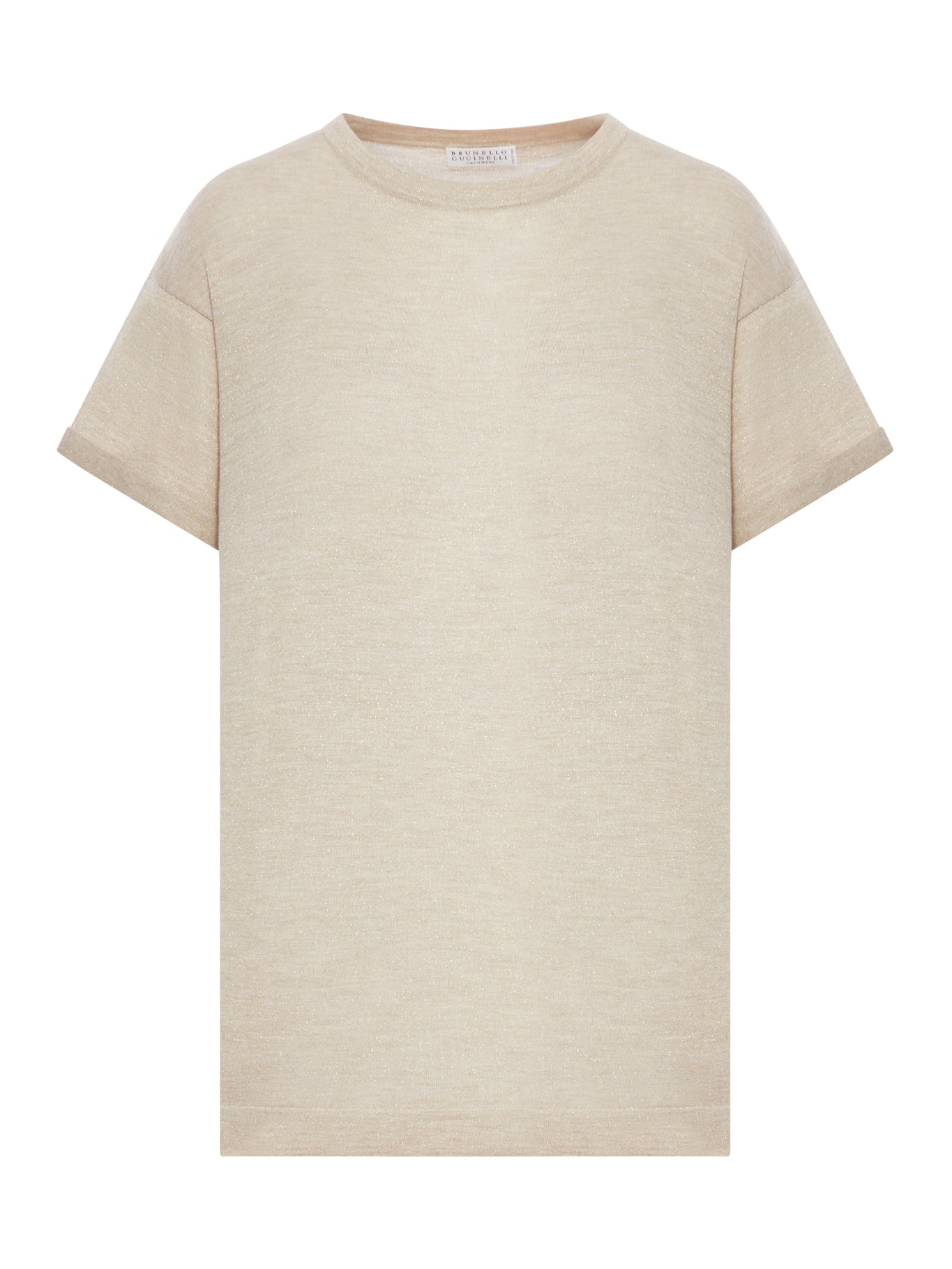 MAGLIA LEGGERA IN CASHMERE E SETA CON INSERTI IN LUREX