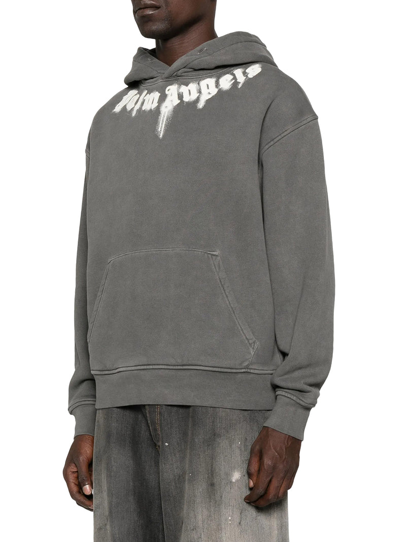 FELPA CON CAPPUCCIO E LOGO