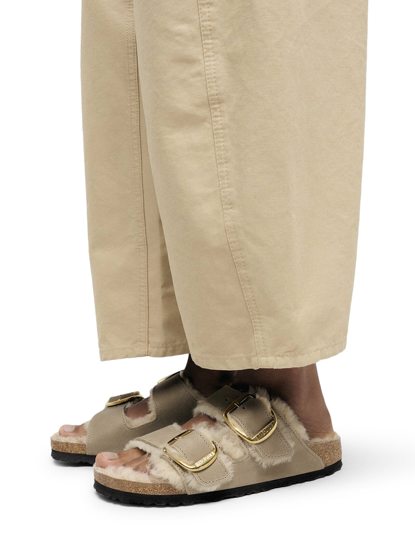 ARIZONA BIG BUCKLE CON PELLICCIA DI AGNELLO