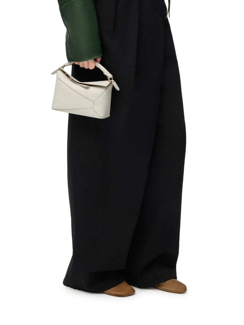 BORSA PUZZLE EDGE MINI IN PELLE GRANATA