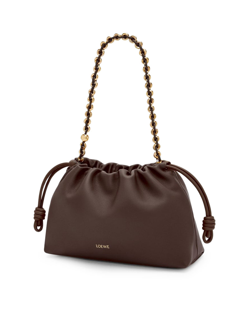 BORSA MEDIA FLAMENCO IN MORBIDA NAPPA D`AGNELLO