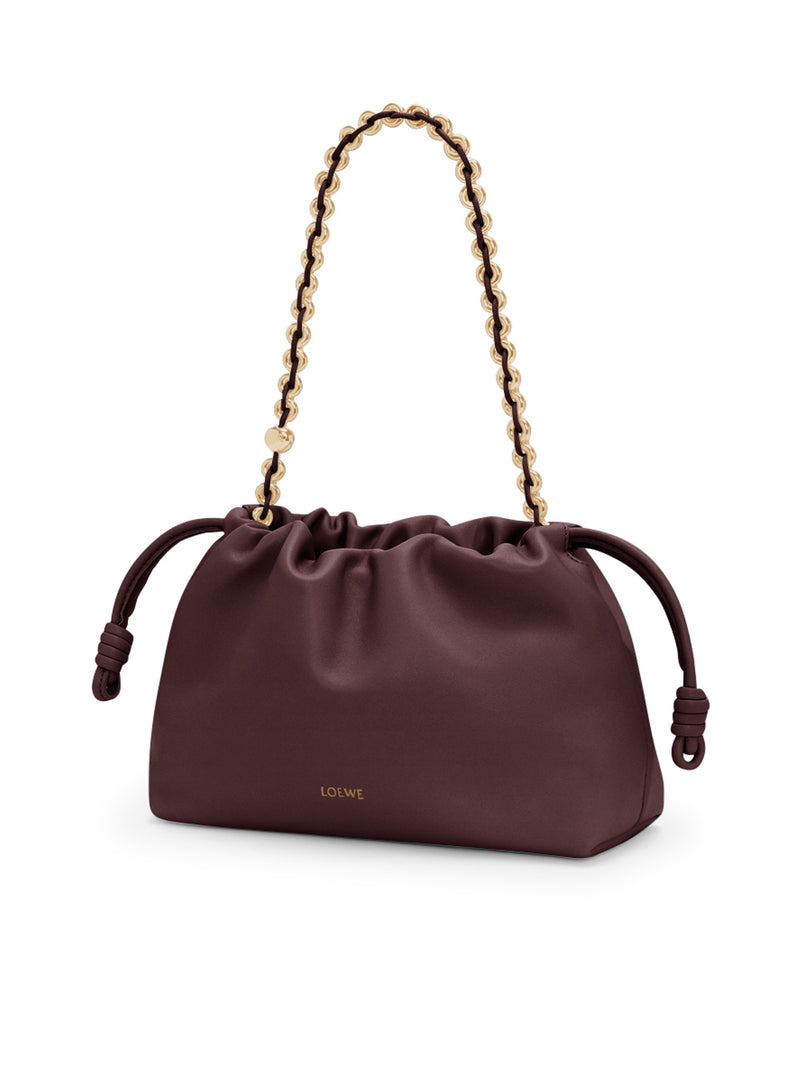 BORSA MEDIA FLAMENCO IN MORBIDA NAPPA D`AGNELLO