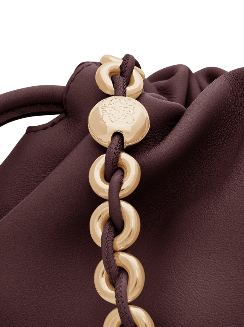 BORSA MEDIA FLAMENCO IN MORBIDA NAPPA D`AGNELLO