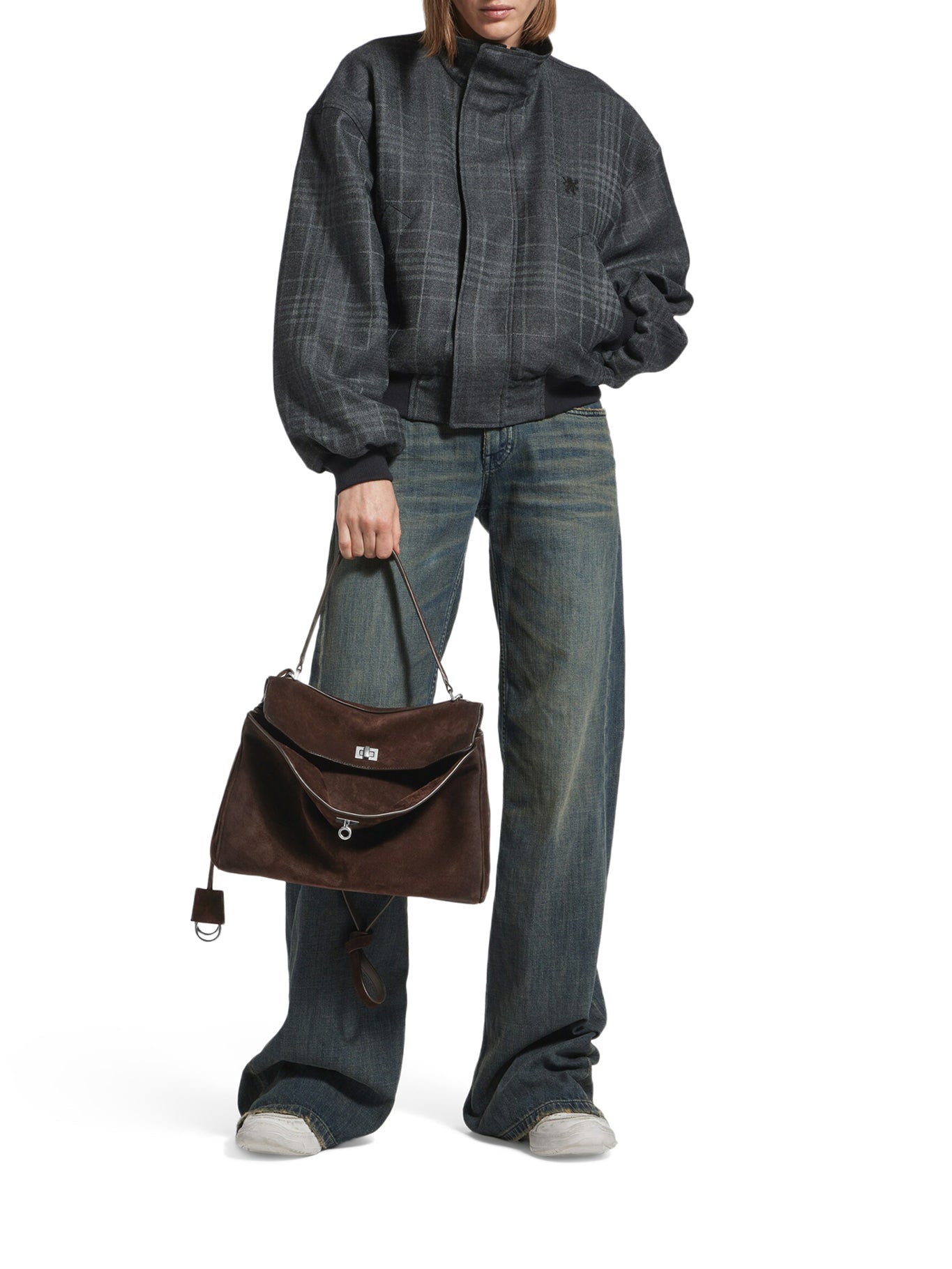 BORSA RODEO MEDIA IN PELLE SCAMOSCIATA