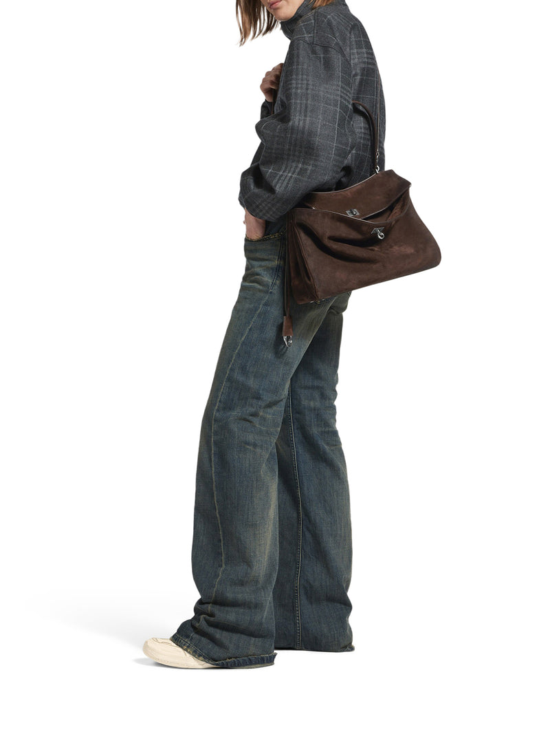 BORSA RODEO MEDIA IN PELLE SCAMOSCIATA