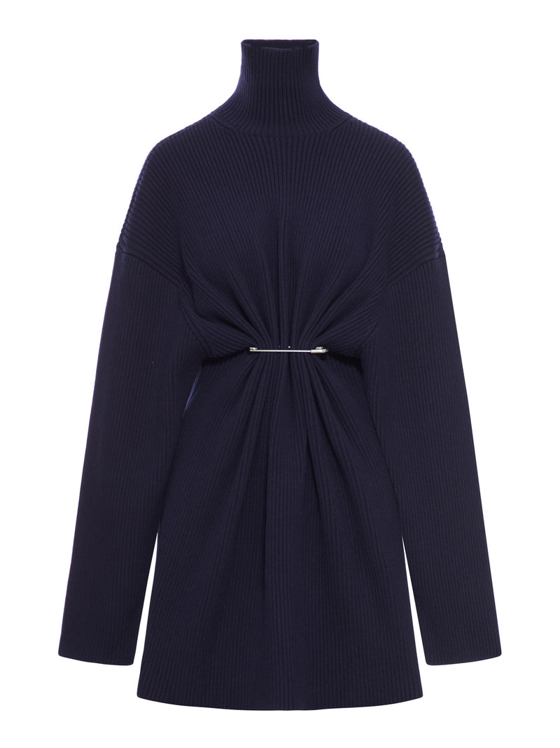 MINI ABITO DRAPPRGGIATO IN MAGLIA