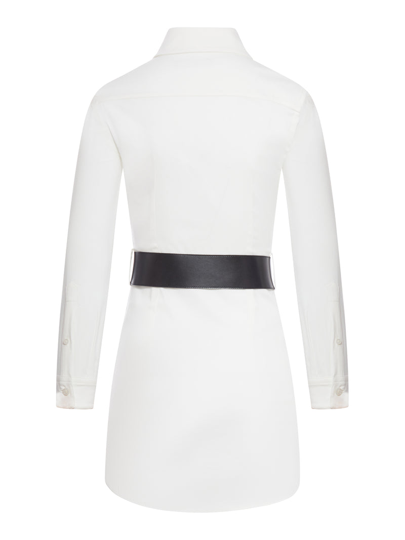 MINI ABITO A CAMICIA IN POPELINE