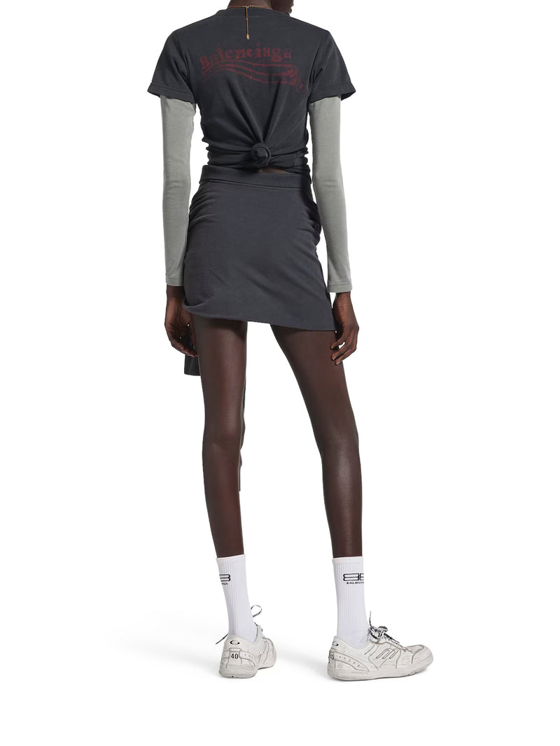 T-SHIRT CON DOPPIA MANICA WASHED CRAYON POLITICAL