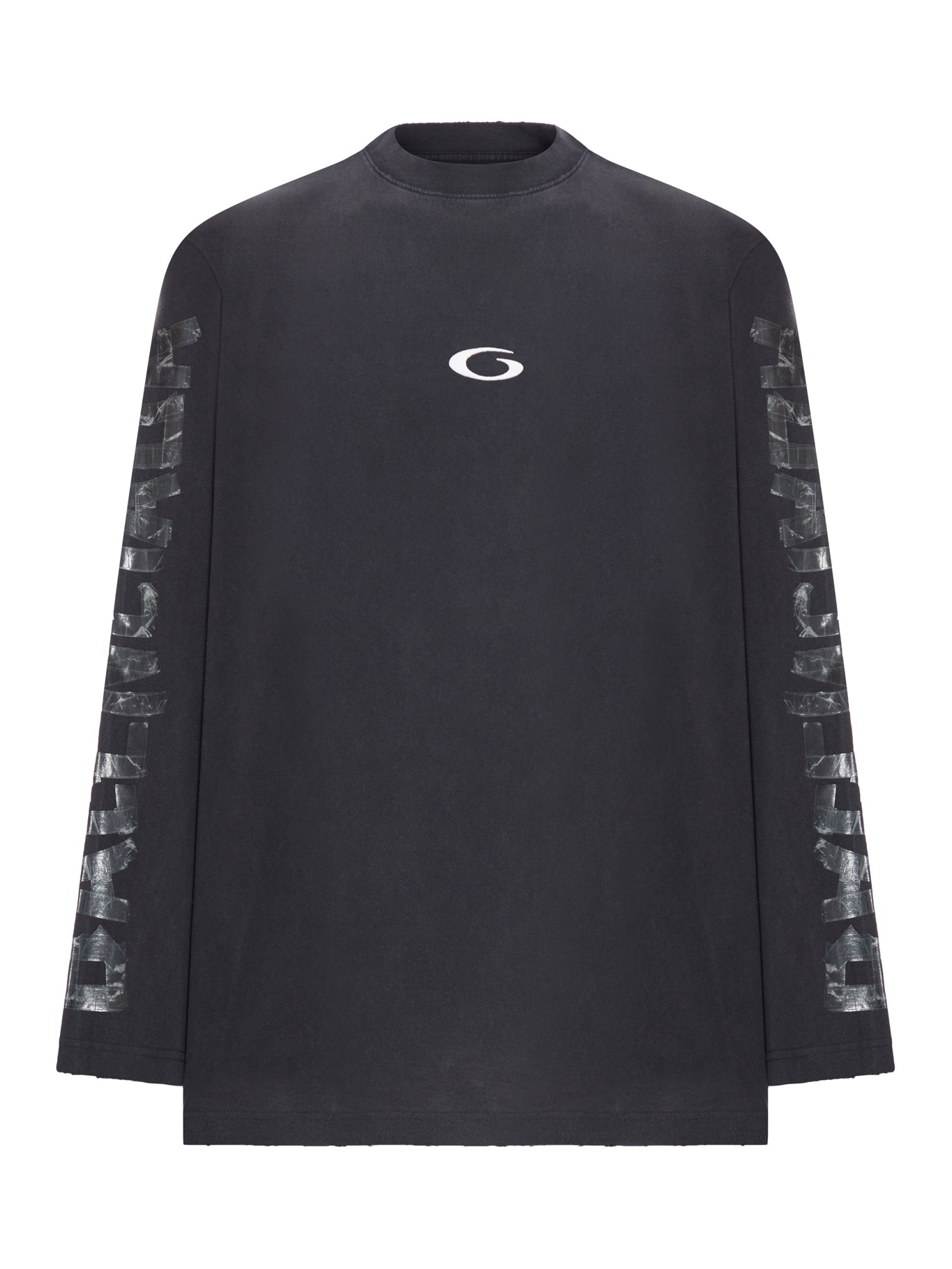 T-SHIRT CON MANICHE LUNGHE E NASTRO TRASPARENTE