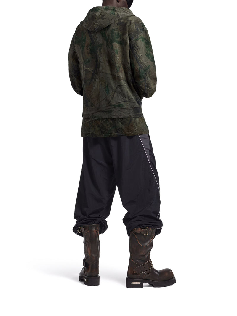 HOODIE CON ZIP DIAMOND B OVERSIZE