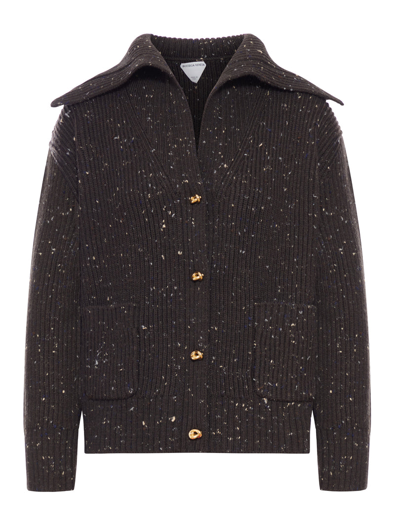 CARDIGAN A COSTE CON COLLO AMPIO