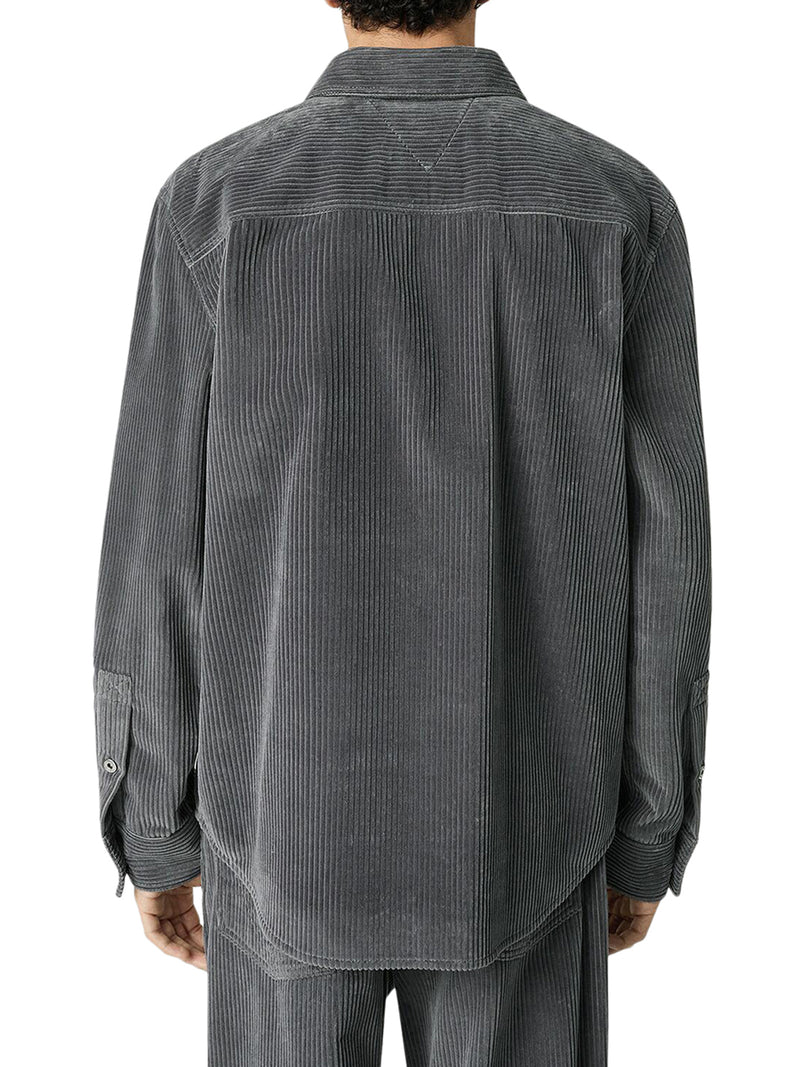 CAMICIA IN VELLUTO A COSTE DI COTONE OPACO