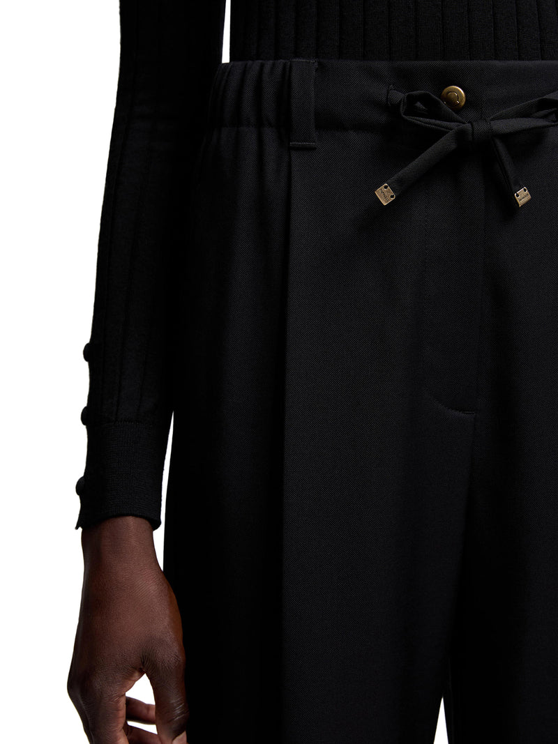 PANTALONI SARTORIALI IN GABARDINE DI LANA