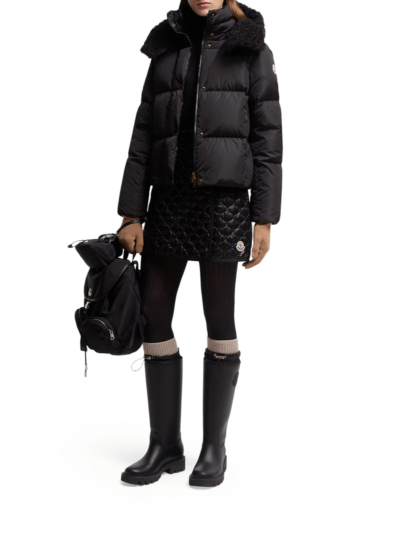 MINIGONNA IMBOTTITA CON TRAPUNTATURA A QUADRI