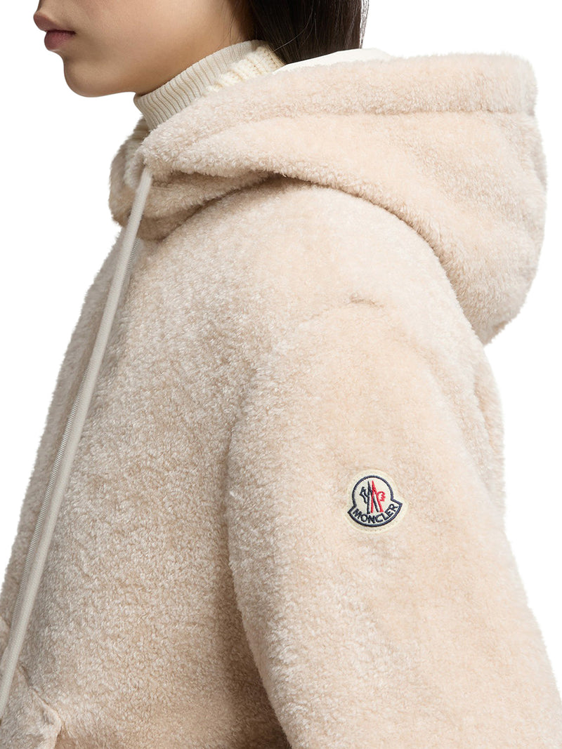 FELPA IMBOTTITA REVERSIBILE CON CAPPUCCIO