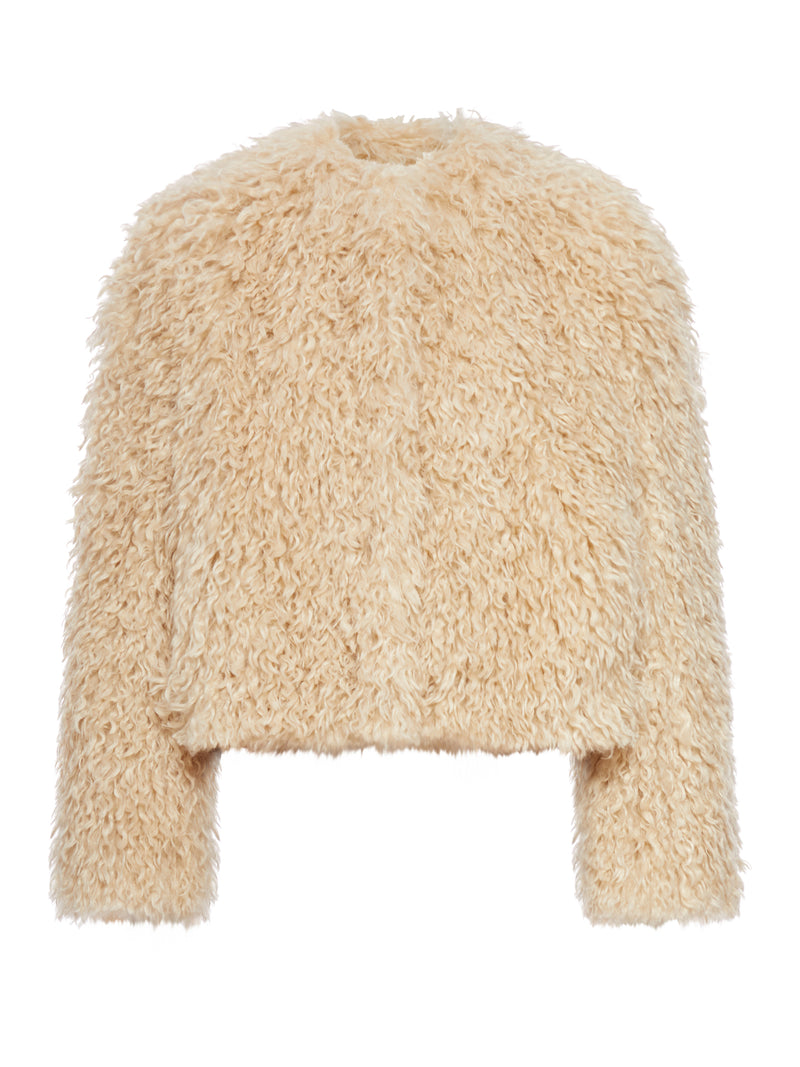 GIACCA CROPPED IN PELLICCIA