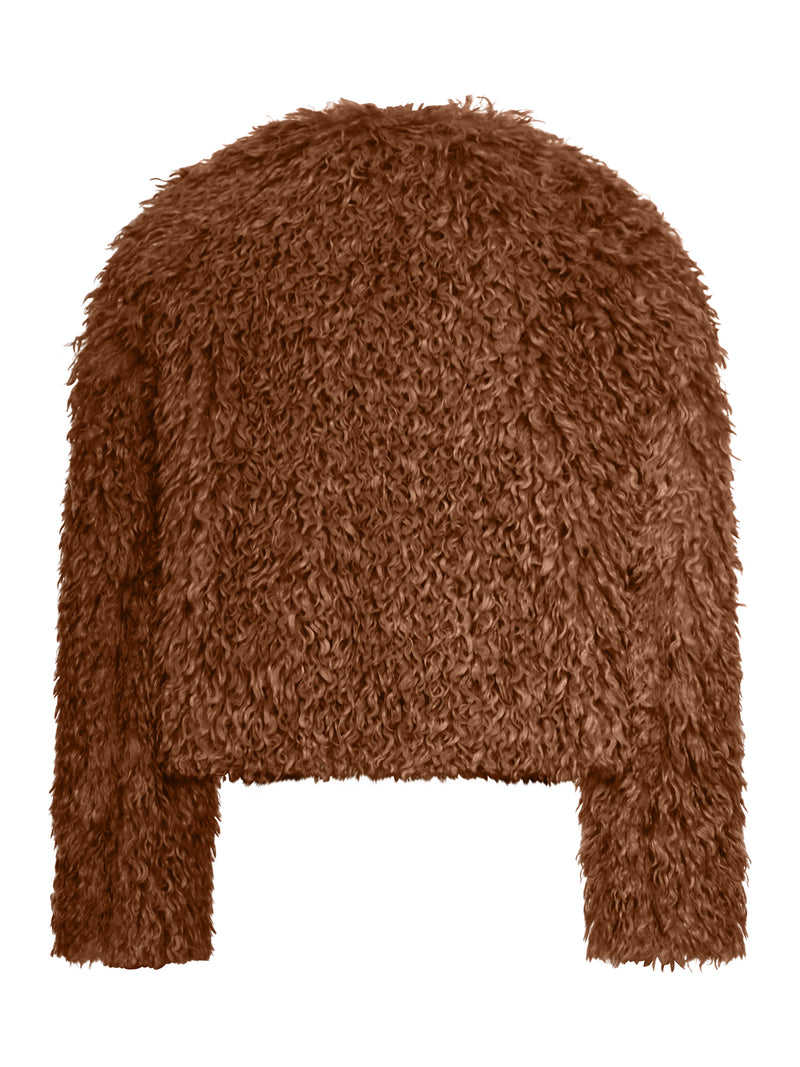 GIACCA CROPPED IN PELLICCIA