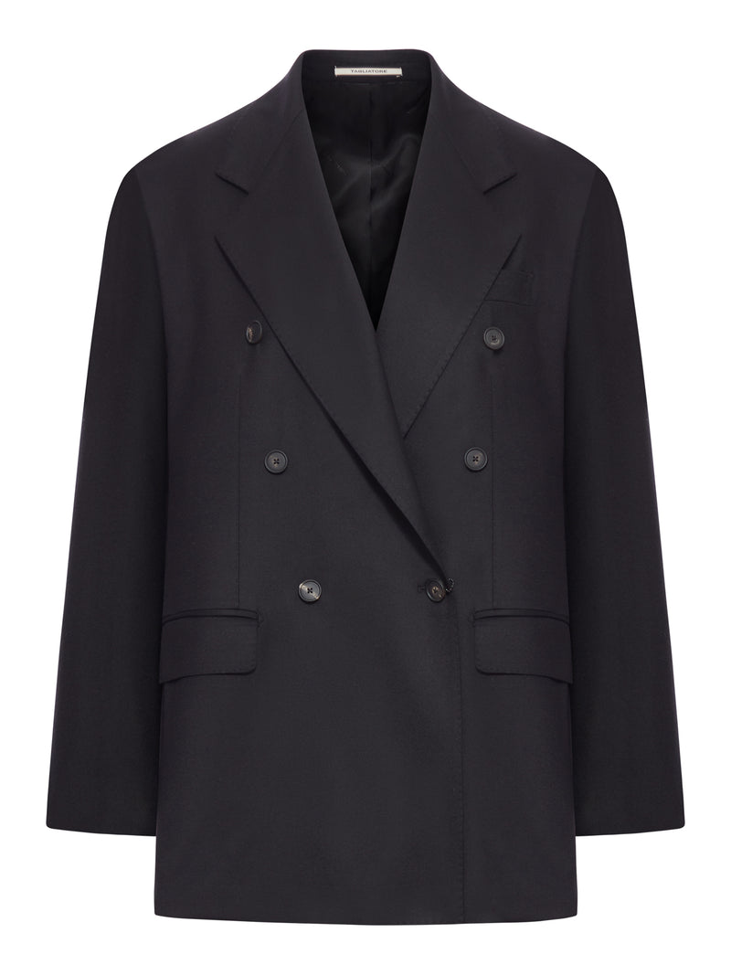 BLAZER DOPPIOPETTO IN LANA E SETA