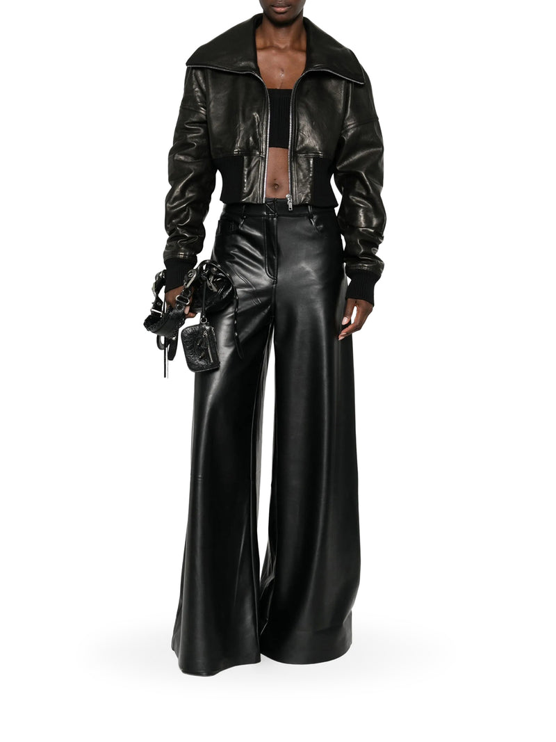 BOMBER IN PELLE IMBOTTITO