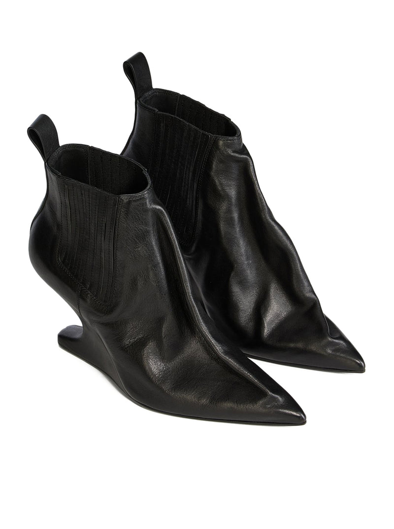 STIVALI IN PELLE ANKLE TACO