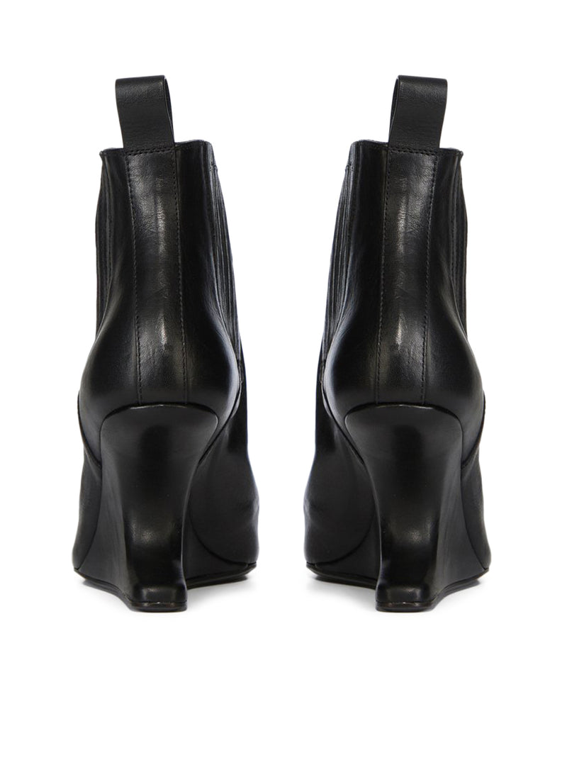 STIVALI IN PELLE ANKLE TACO