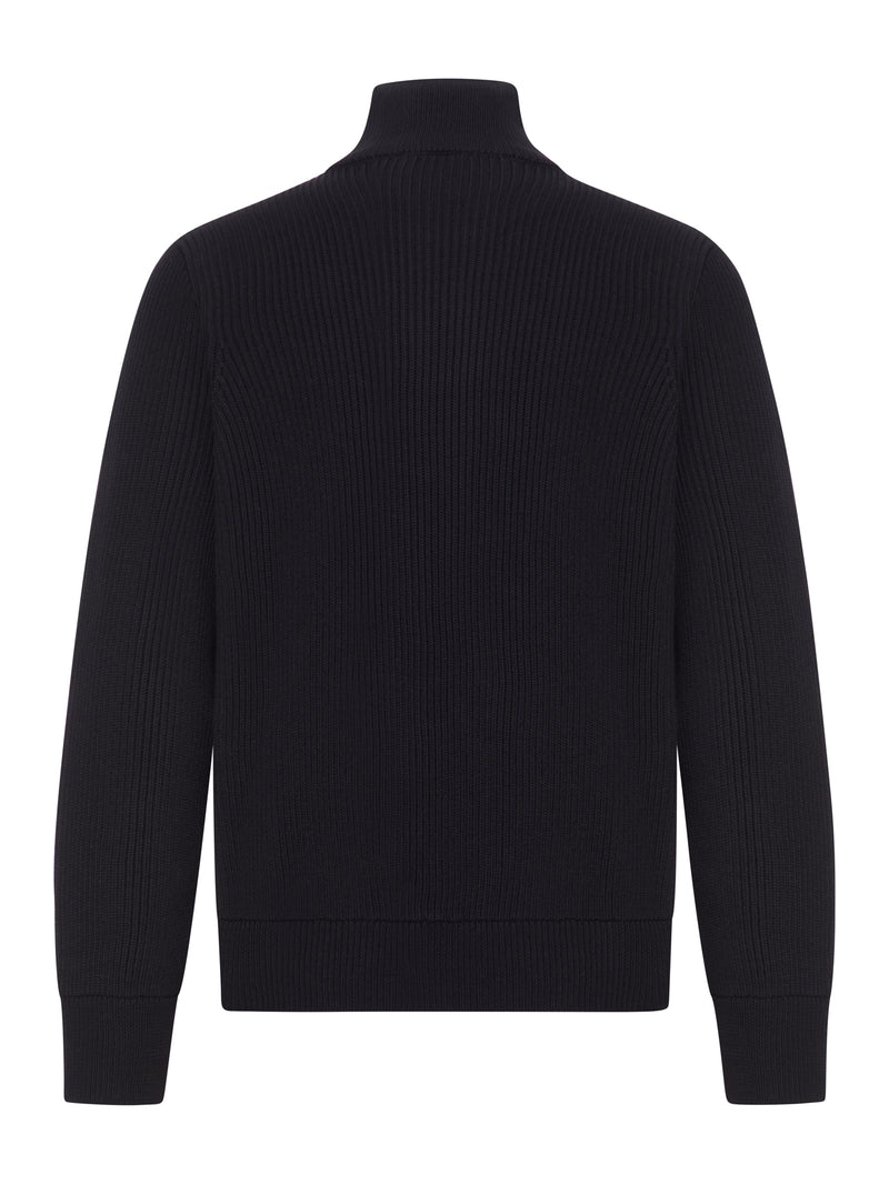 GIACCA A COSTE IN LANA CON ZIP