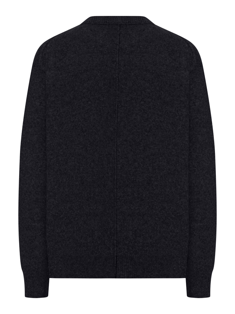 MAGLIONE GIROCOLLO IN LANA EFFETTO MELANGE