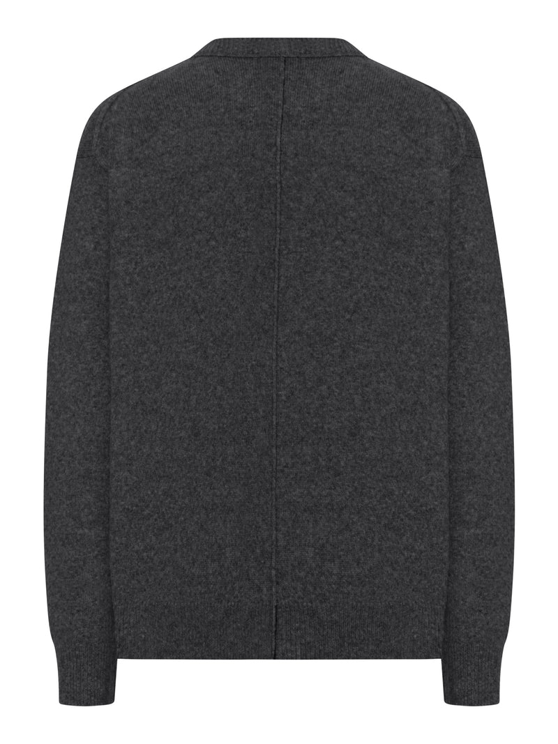 MAGLIONE GIROCOLLO IN LANA EFFETTO MELANGE