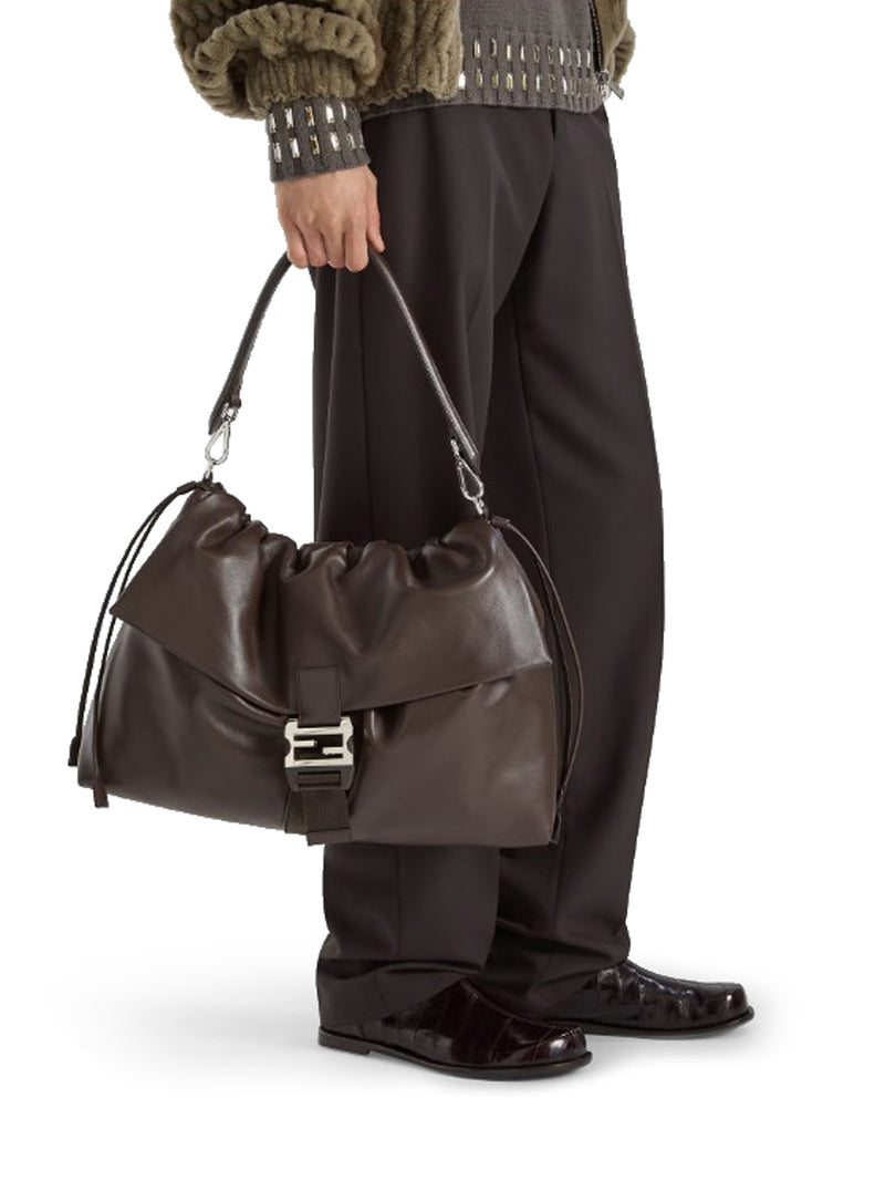 BORSA IN PELLE FLUX MAXI MESSENGER