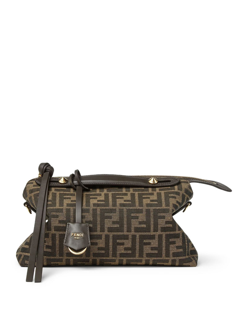 BY THE WAY SOFT MEDIUM BORSA IN TESSUTO JACQUARD FF MARRONE