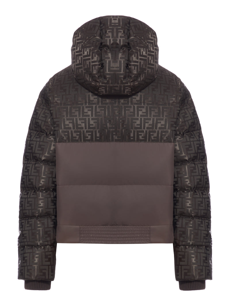 GIACCA IMBOTTITA IN TESSUTO TECNICO FF JACQUARD