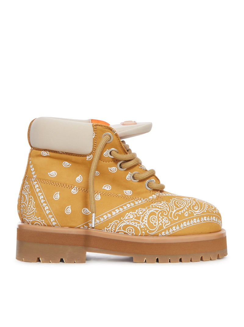 SNEAKER STRADA LOW BANDANA IN PELLE