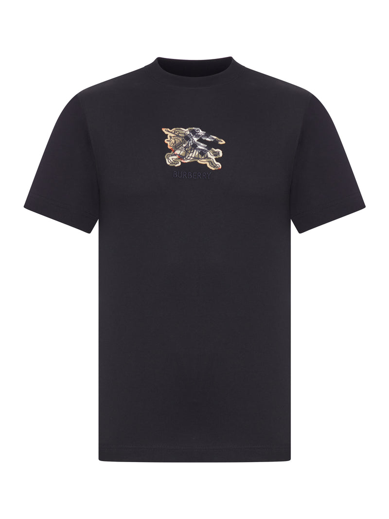 T-SHIRT IN COTONE CHECK CON EKD