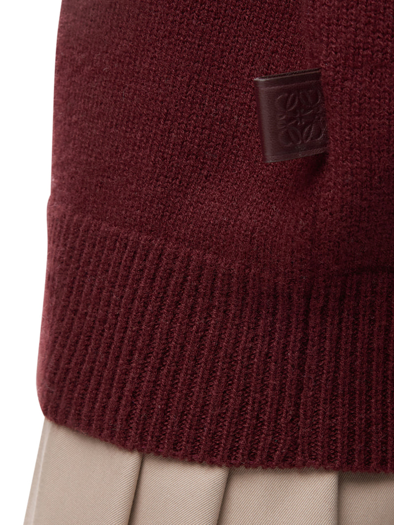 MAGLIONE IN LANA CON COSTRUZIONE A STRATI