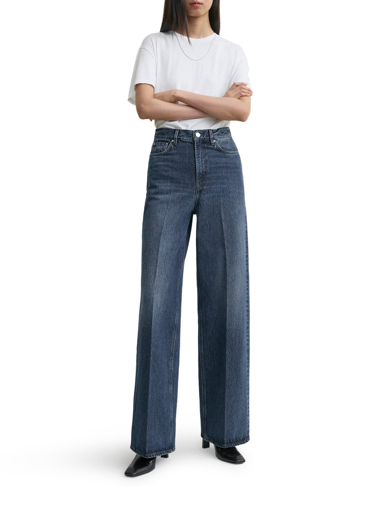 JEANS WIDE LEG IN DENIM