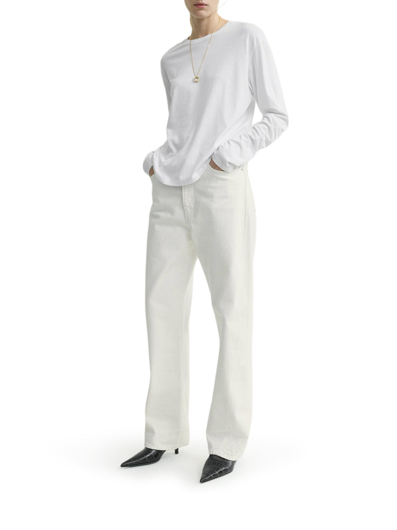 T-SHIRT A MANICA LUNGA IN COTONE