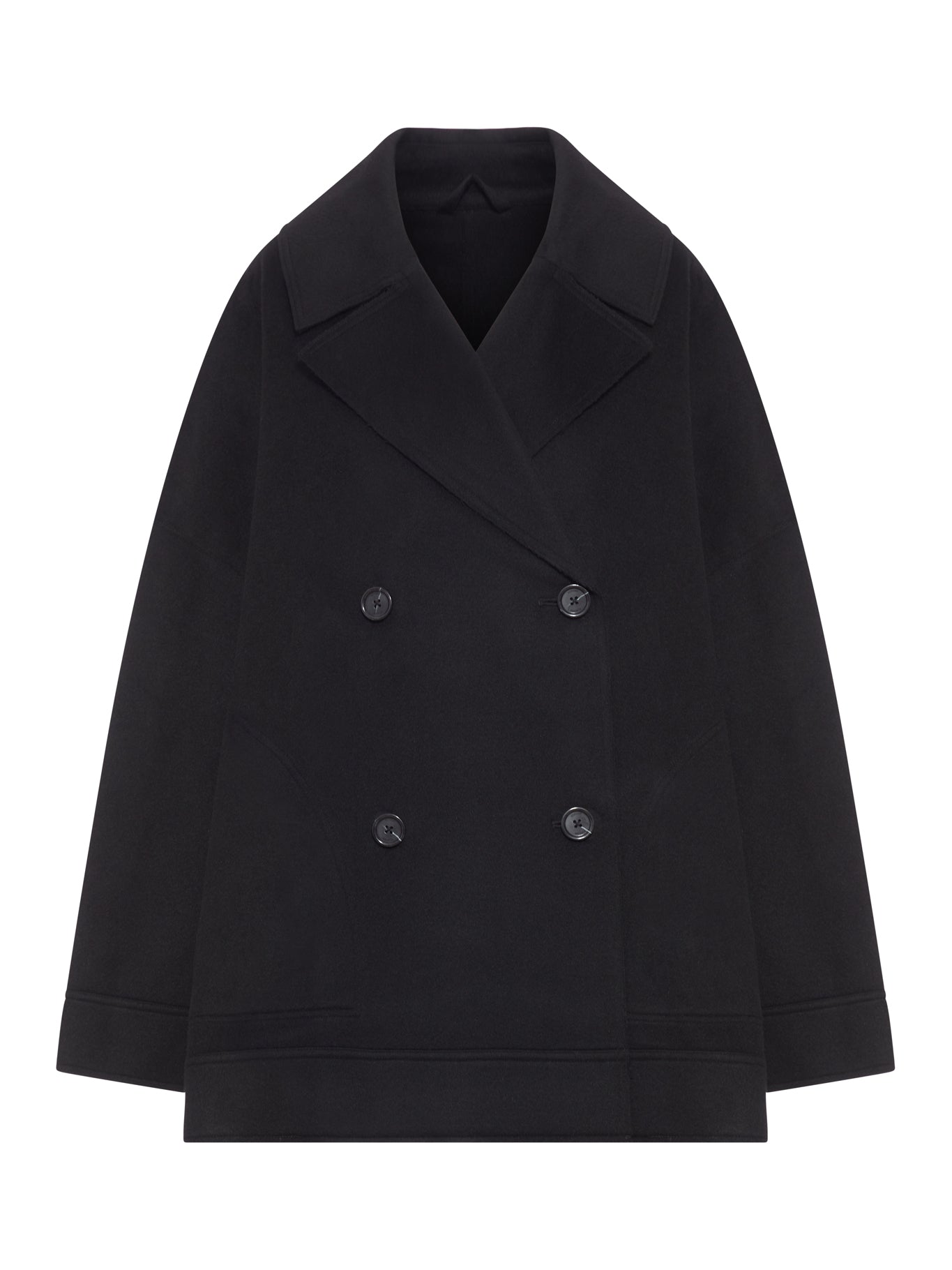 GIACCA DOUBLE OVERSIZE IN MISTO LANA