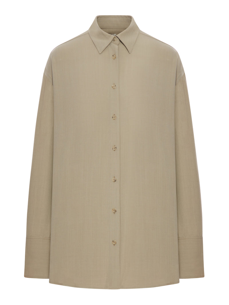 CAMICIA TUXEDO CLASSICA IN MISTO LANA