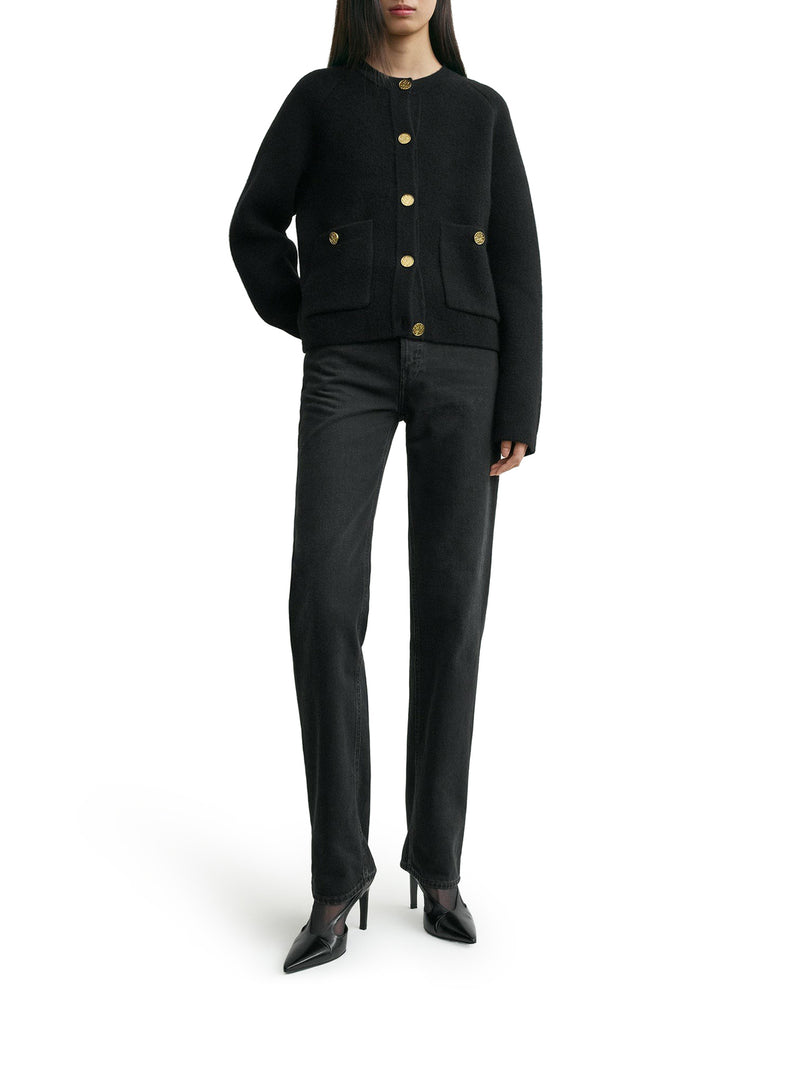 CARDIGAN CON BOTTONI MARTELLATI