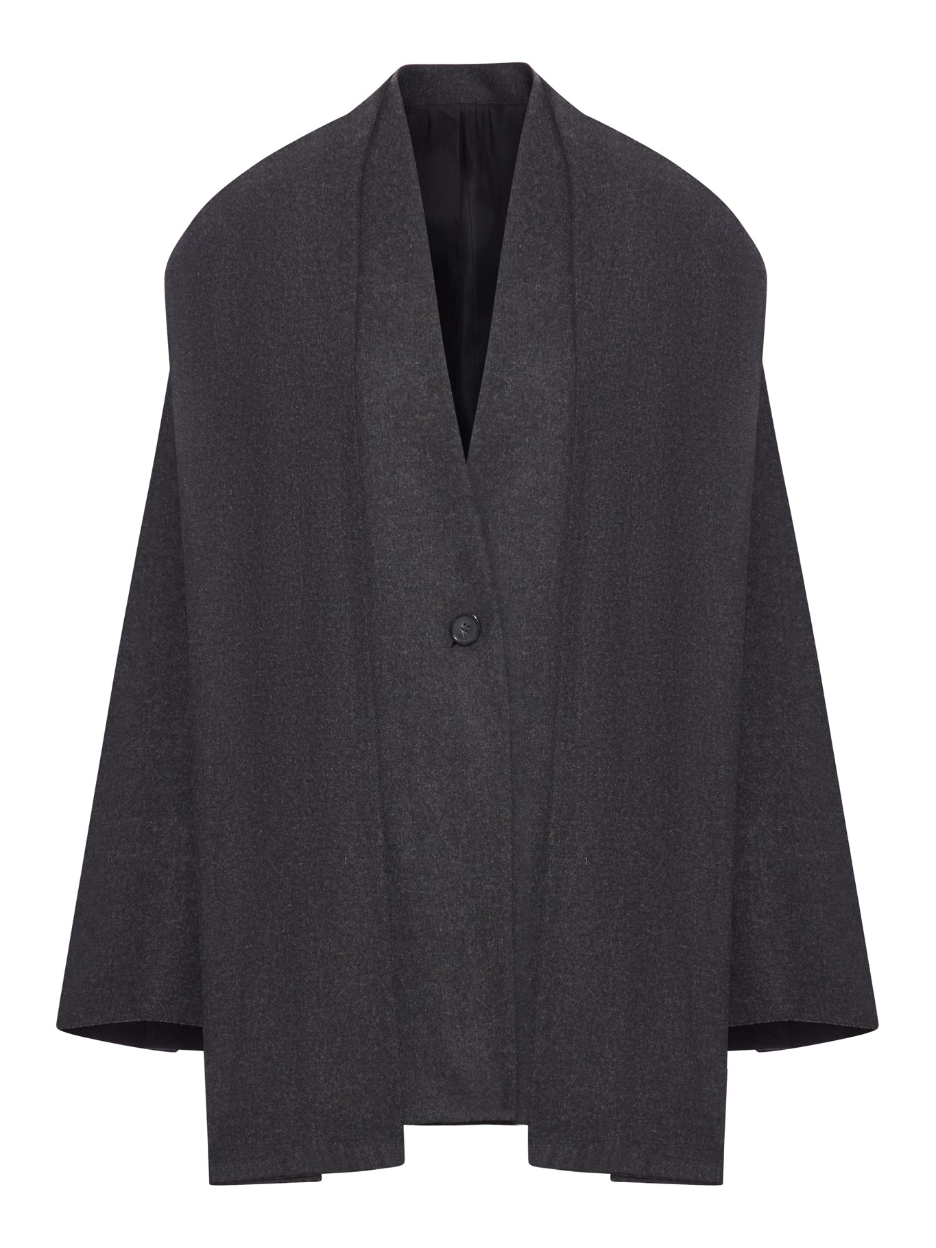 BLAZER CON SCIARPA IN MISTO LANA