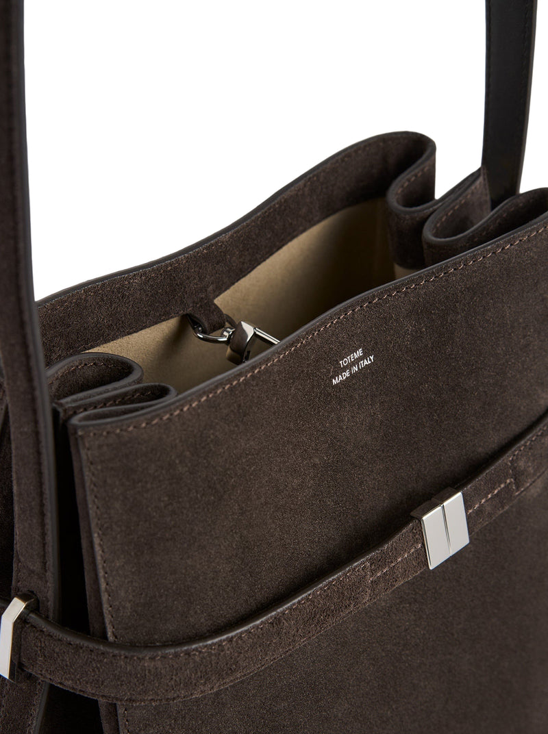 BORSA A SECCHIELLO IN PELLE SCAMOSCIATA