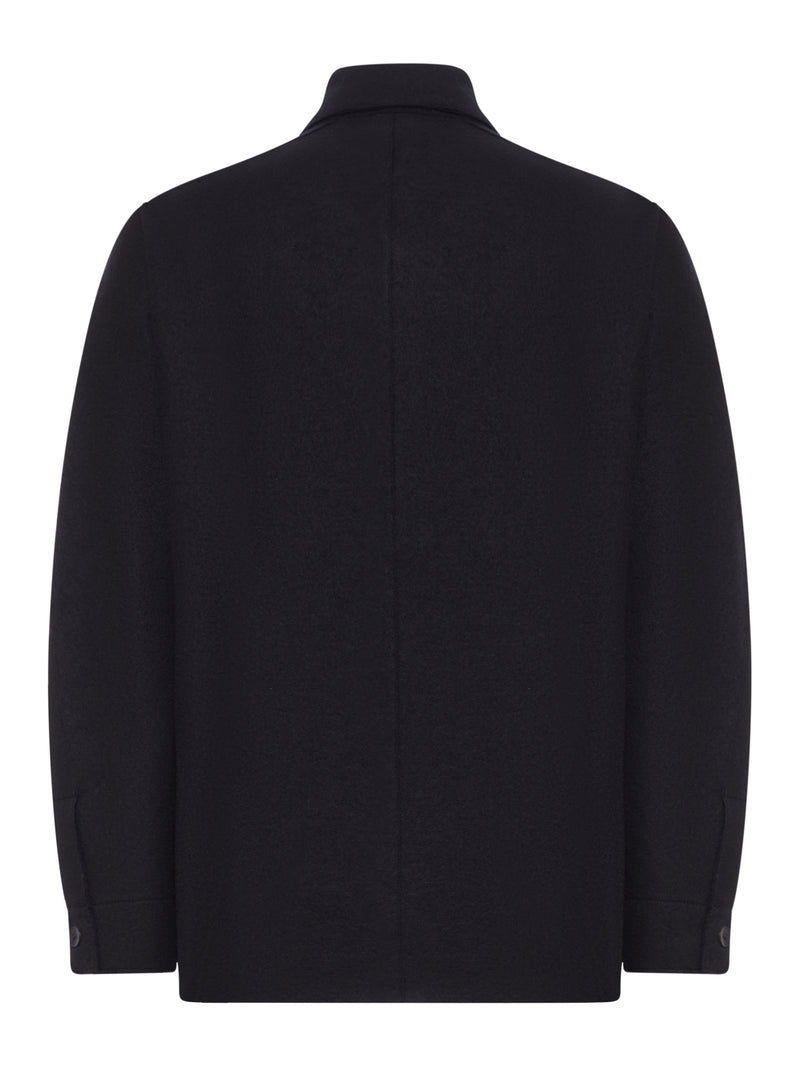 OVERSHIRT IN PANNO DI LANA VERGINE