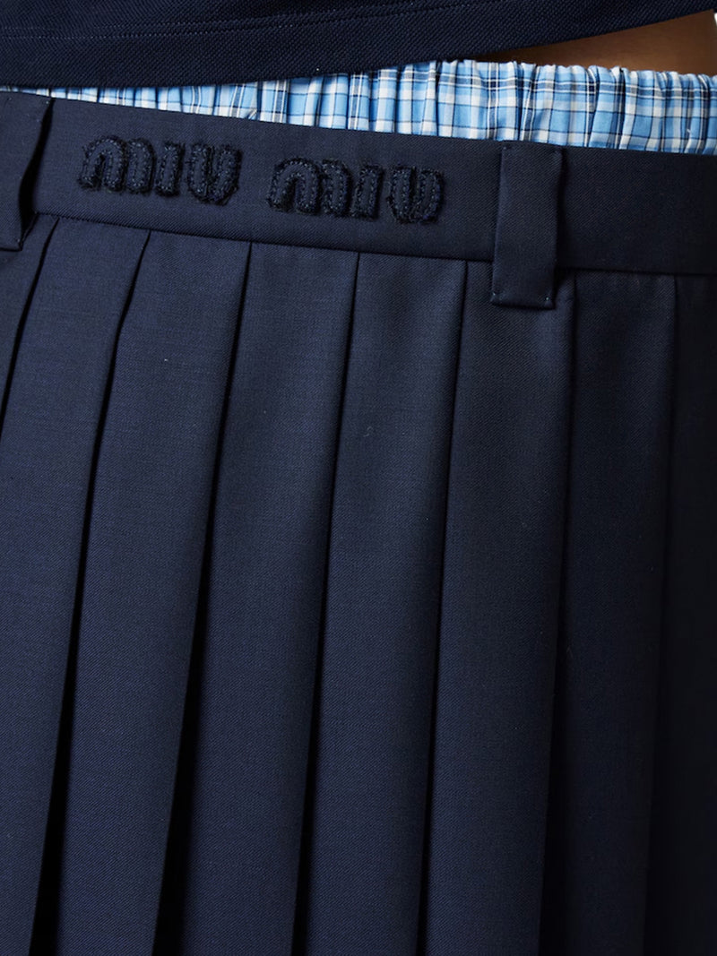 MINIGONNA IN BATAVIA PLISSÉ