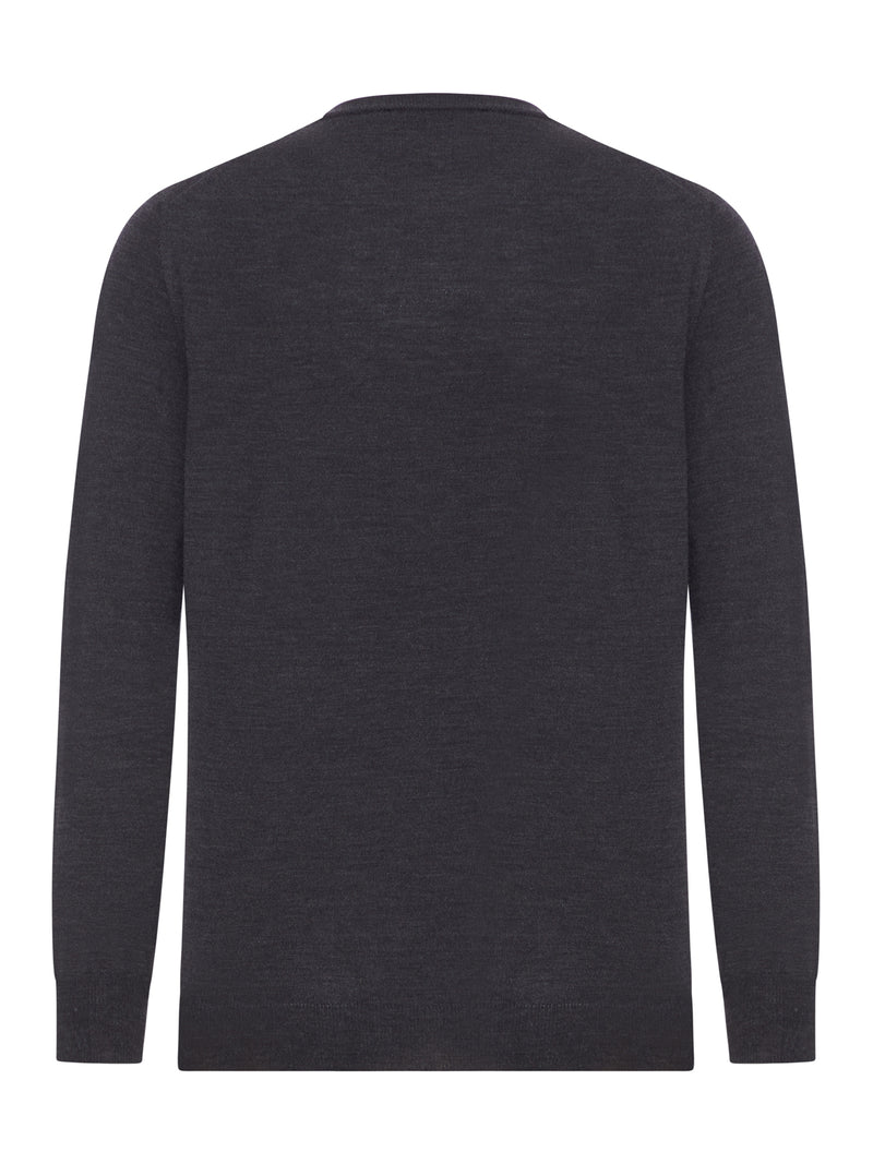 MAGLIA GIROCOLLO IN LANA FINE PETTINATA